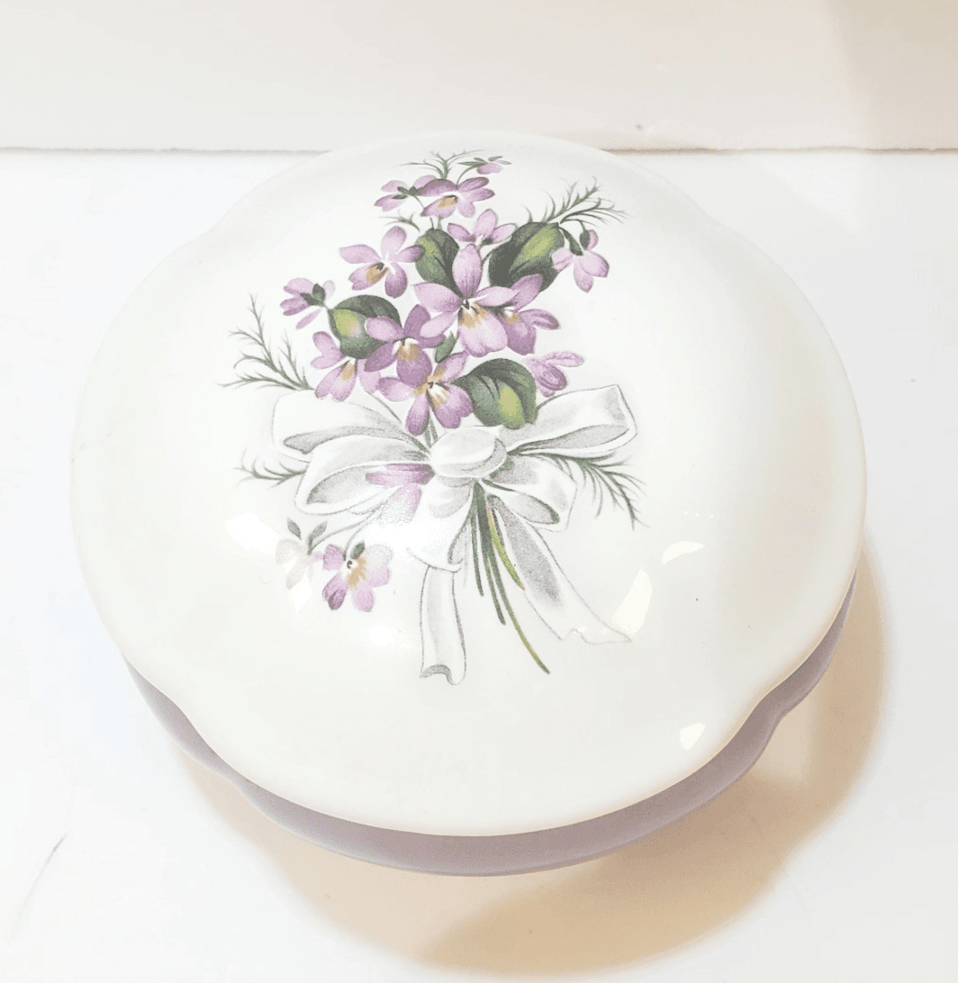 San Francisco Music Box Co Ceramic Ceramic Bowl W/Lid Somewhere Out There VIDEO - Thumbnail 2