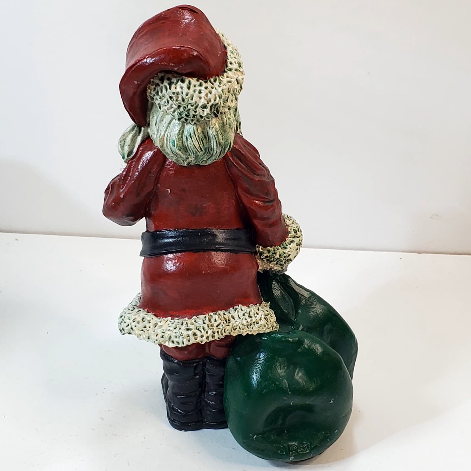 Vtg Rustic Old Time Santa Mr. Claus w/ Christmas List Figurine 1987 TT Decor 8” - Thumbnail 4