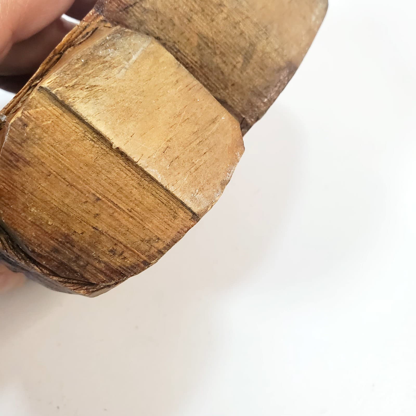 Vintage Hand Carved Wooden Folk Art Boots Shoes Taper Candle Holders - Thumbnail 10
