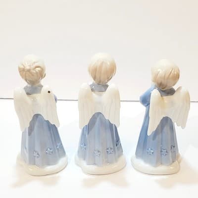 Set Of 3 Vintage Roman Angel Children Choir Figurines Porcelain Christmas - Thumbnail 6