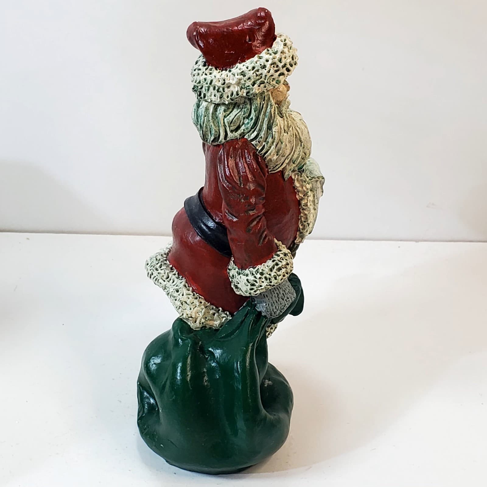 Vtg Rustic Old Time Santa Mr. Claus w/ Christmas List Figurine 1987 TT Decor 8” - Thumbnail 3