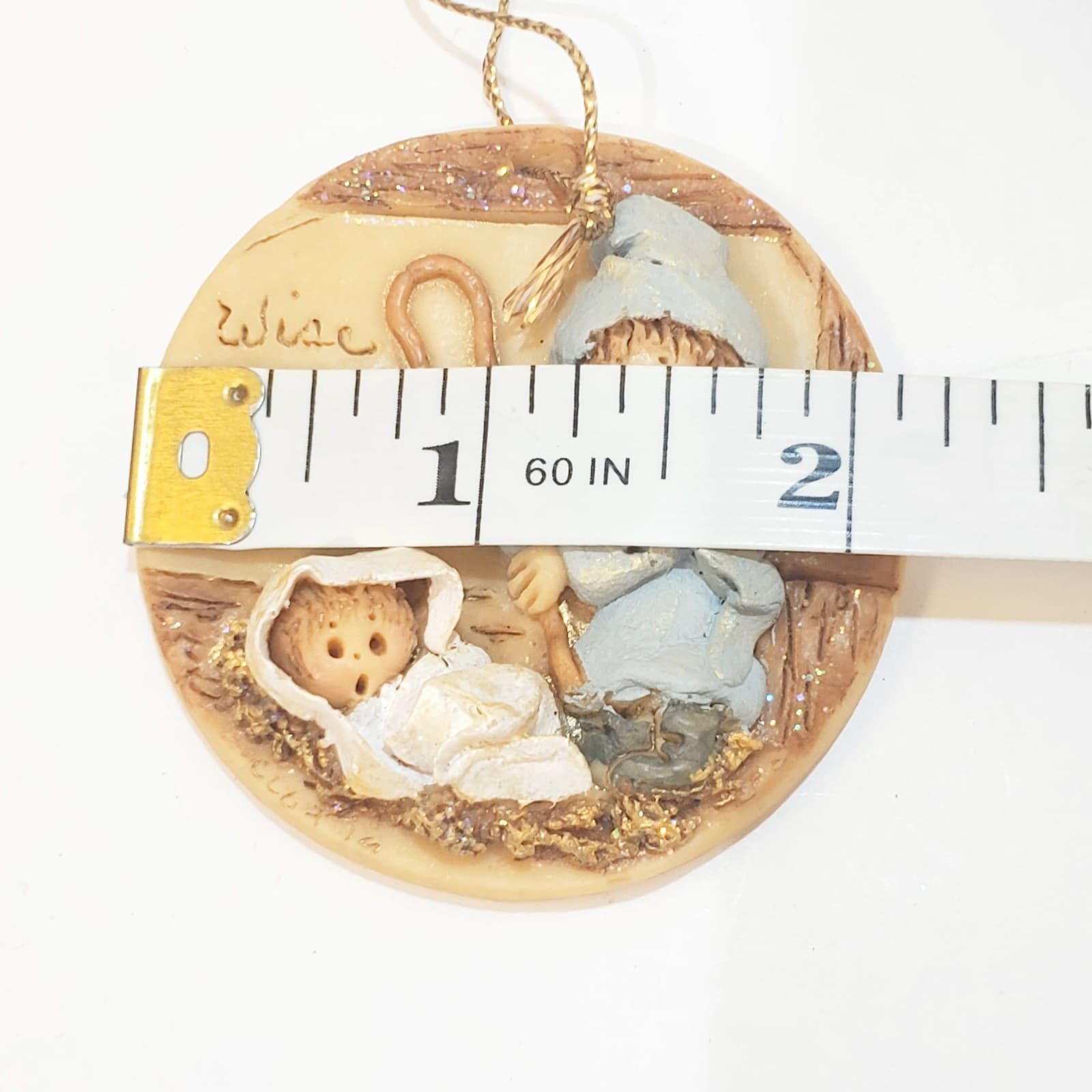 Vintage Lot of 2 LaBerge 90' s Limited Edition Christmas Ornaments Nativity - Thumbnail 6