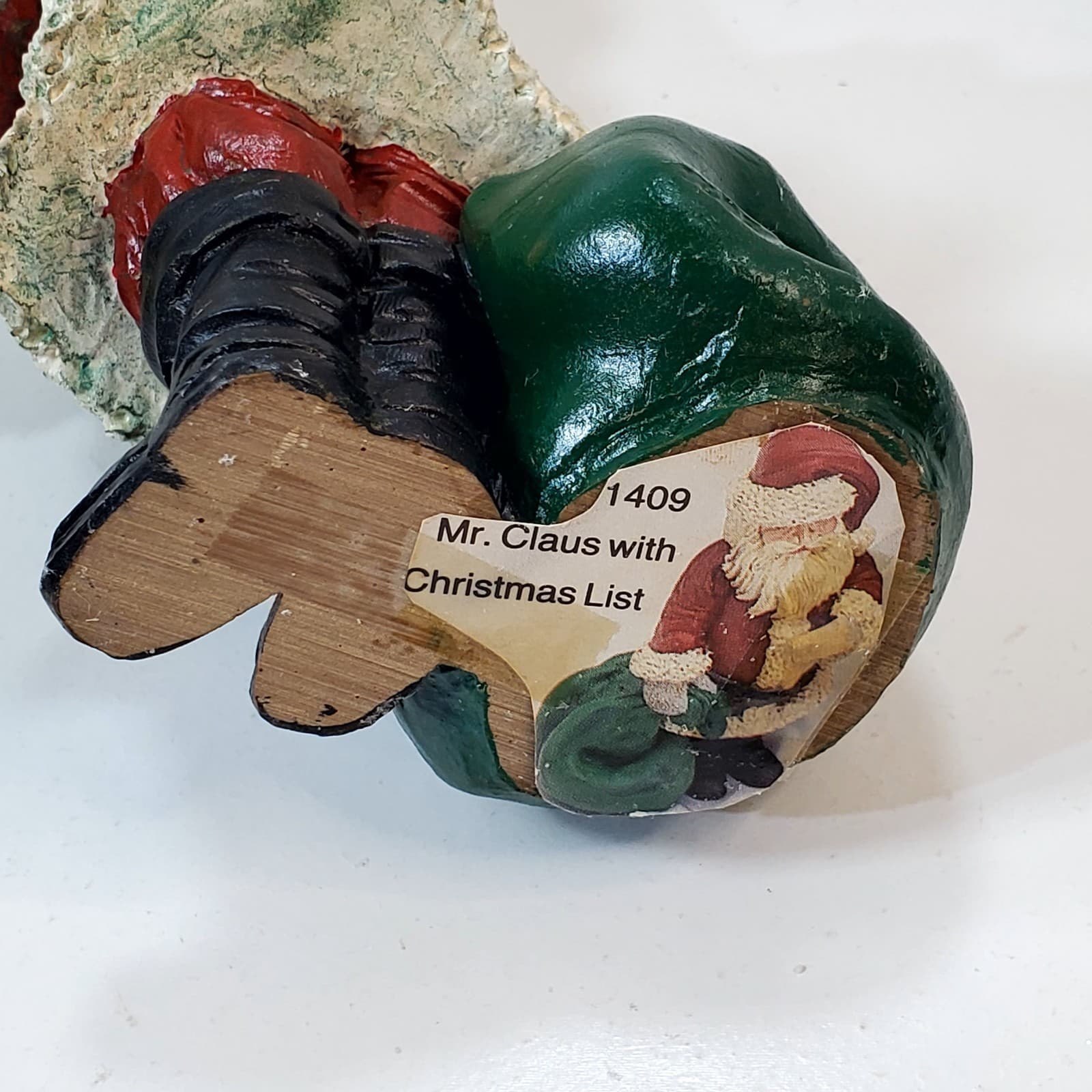 Vtg Rustic Old Time Santa Mr. Claus w/ Christmas List Figurine 1987 TT Decor 8” - Thumbnail 6