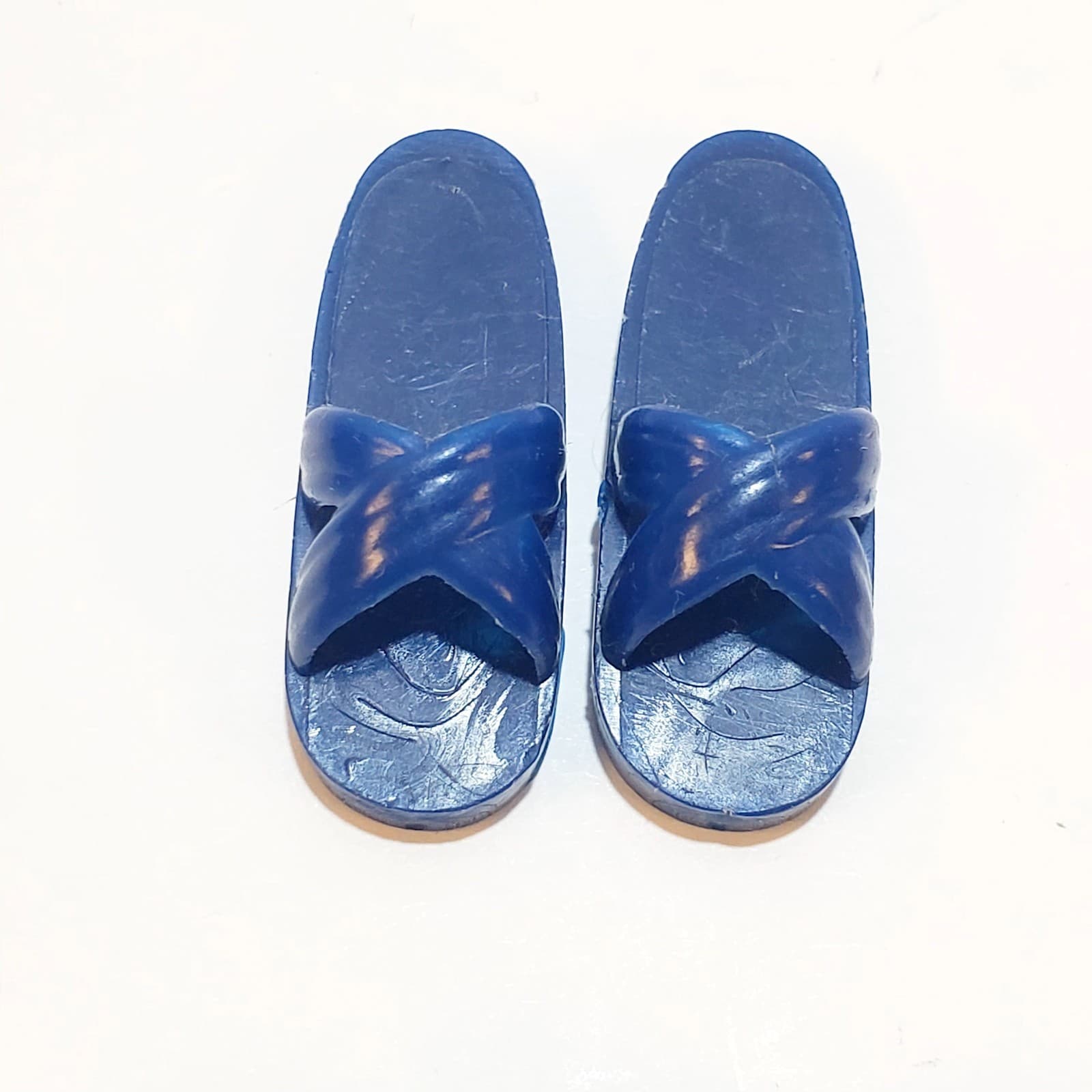 Vintage Barbie Ken & Others Boy Doll Shoe Lot 1990's 4 Pairs Blue Black Beige - Thumbnail 2