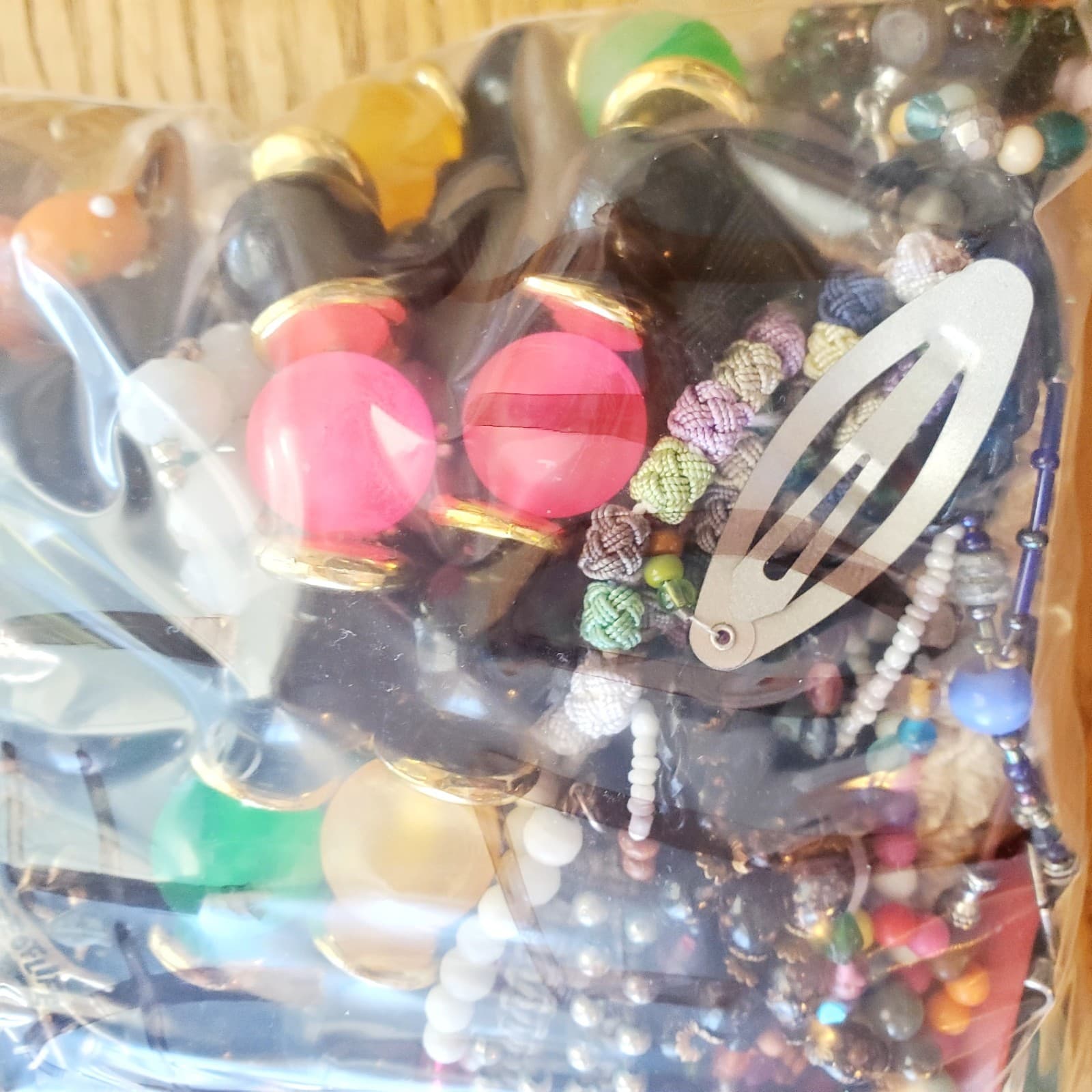 6+ LB SCRAP JUNK Jewelry Lot #704 Craft Harvest Repurpose Salvage Broken Vtg Now - Thumbnail 3