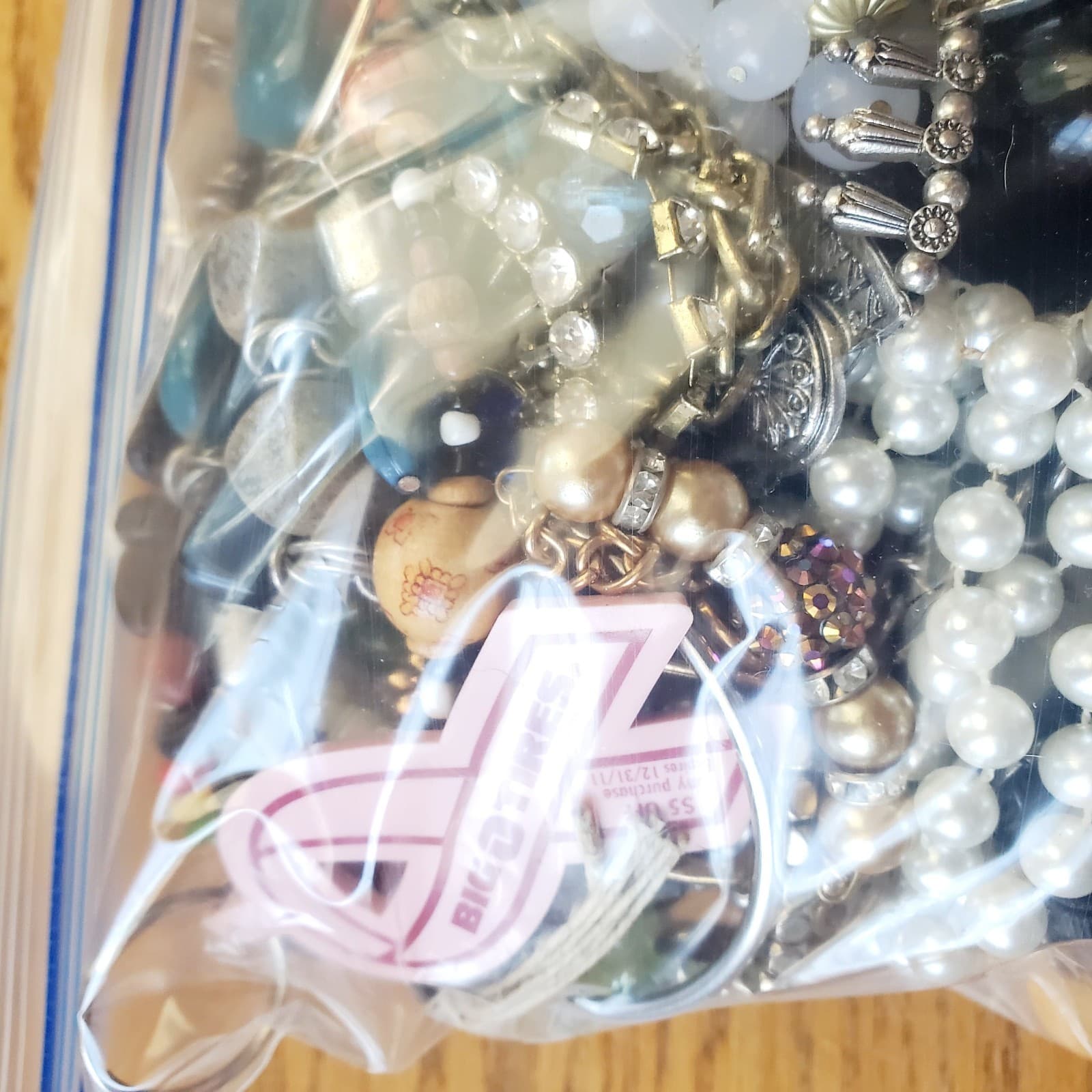 6+ LB SCRAP JUNK Jewelry Lot #704 Craft Harvest Repurpose Salvage Broken Vtg Now - Thumbnail 12