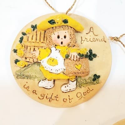 Vintage Lot of 3 LaBerge 90' s Limited Edition Christmas Ornaments , Friends - Thumbnail 2