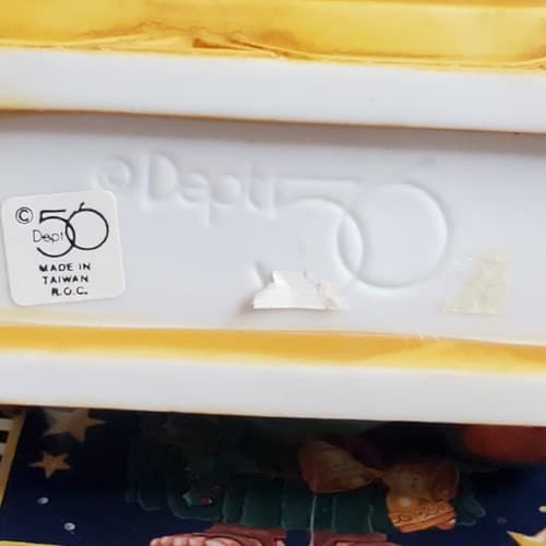 Vtg 90's Dept 56 Christmas Merry Makers Solomon the Sledder 9356-4 Figurine Box - Thumbnail 7