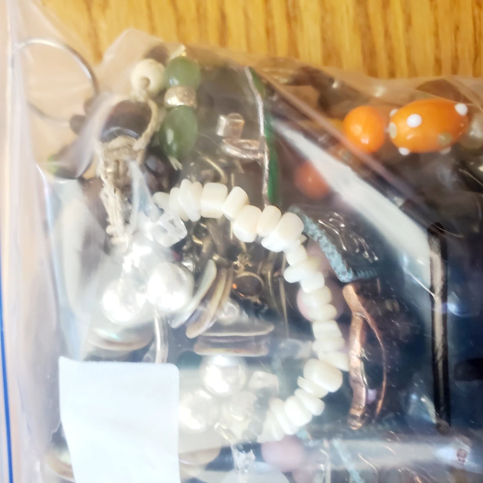 6+ LB SCRAP JUNK Jewelry Lot #704 Craft Harvest Repurpose Salvage Broken Vtg Now - Thumbnail 5