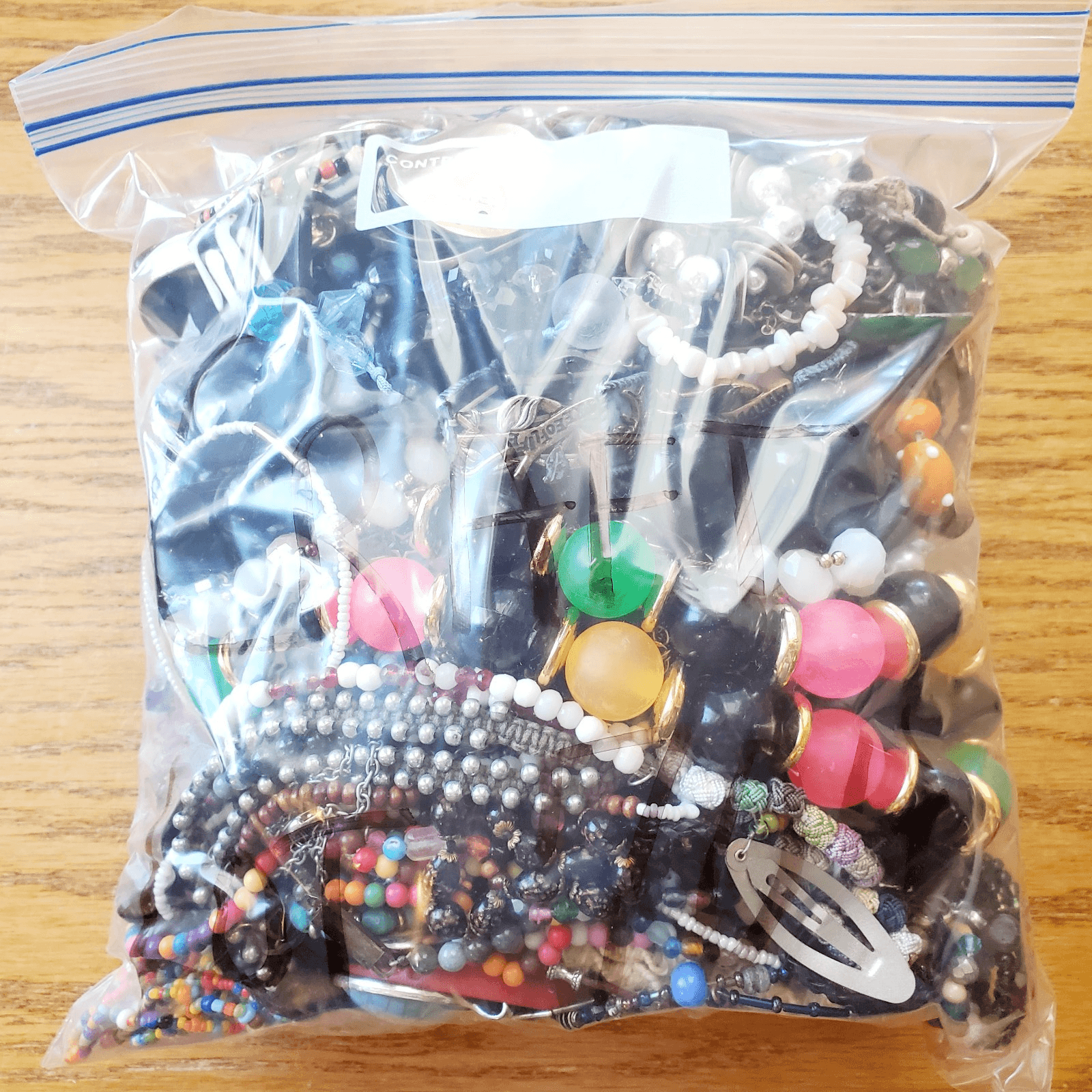 6+ LB SCRAP JUNK Jewelry Lot #704 Craft Harvest Repurpose Salvage Broken Vtg Now - Thumbnail 2