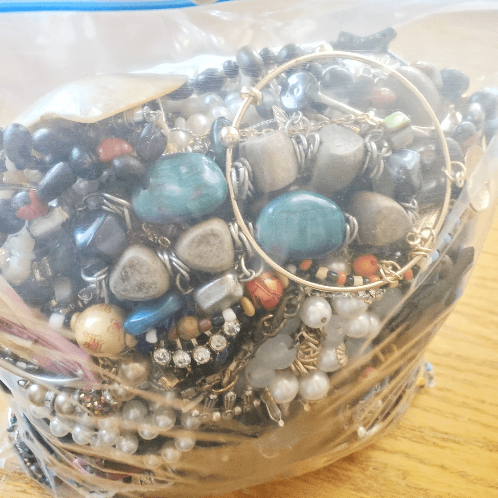 6+ LB SCRAP JUNK Jewelry Lot #704 Craft Harvest Repurpose Salvage Broken Vtg Now - Thumbnail 13