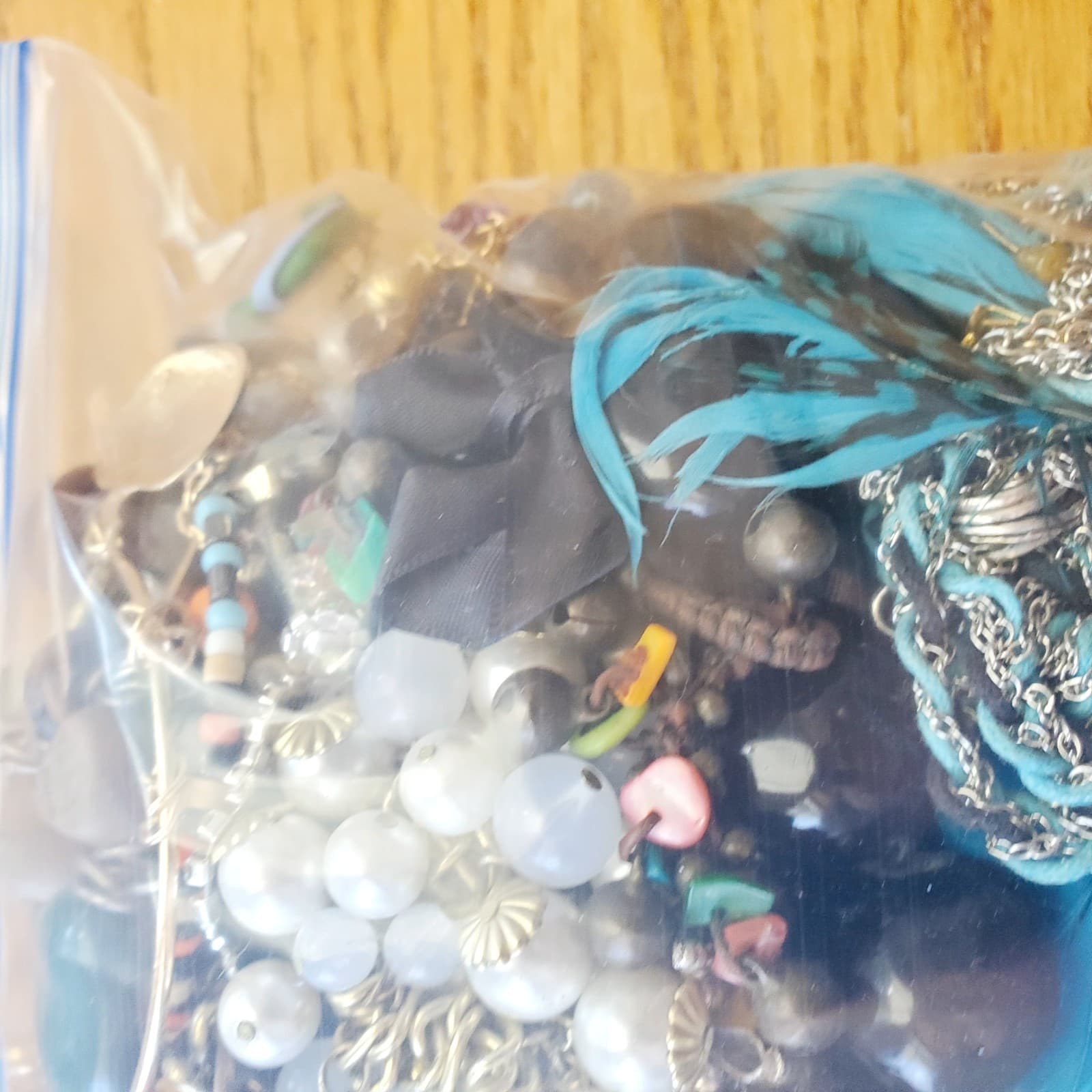 6+ LB SCRAP JUNK Jewelry Lot #704 Craft Harvest Repurpose Salvage Broken Vtg Now - Thumbnail 11
