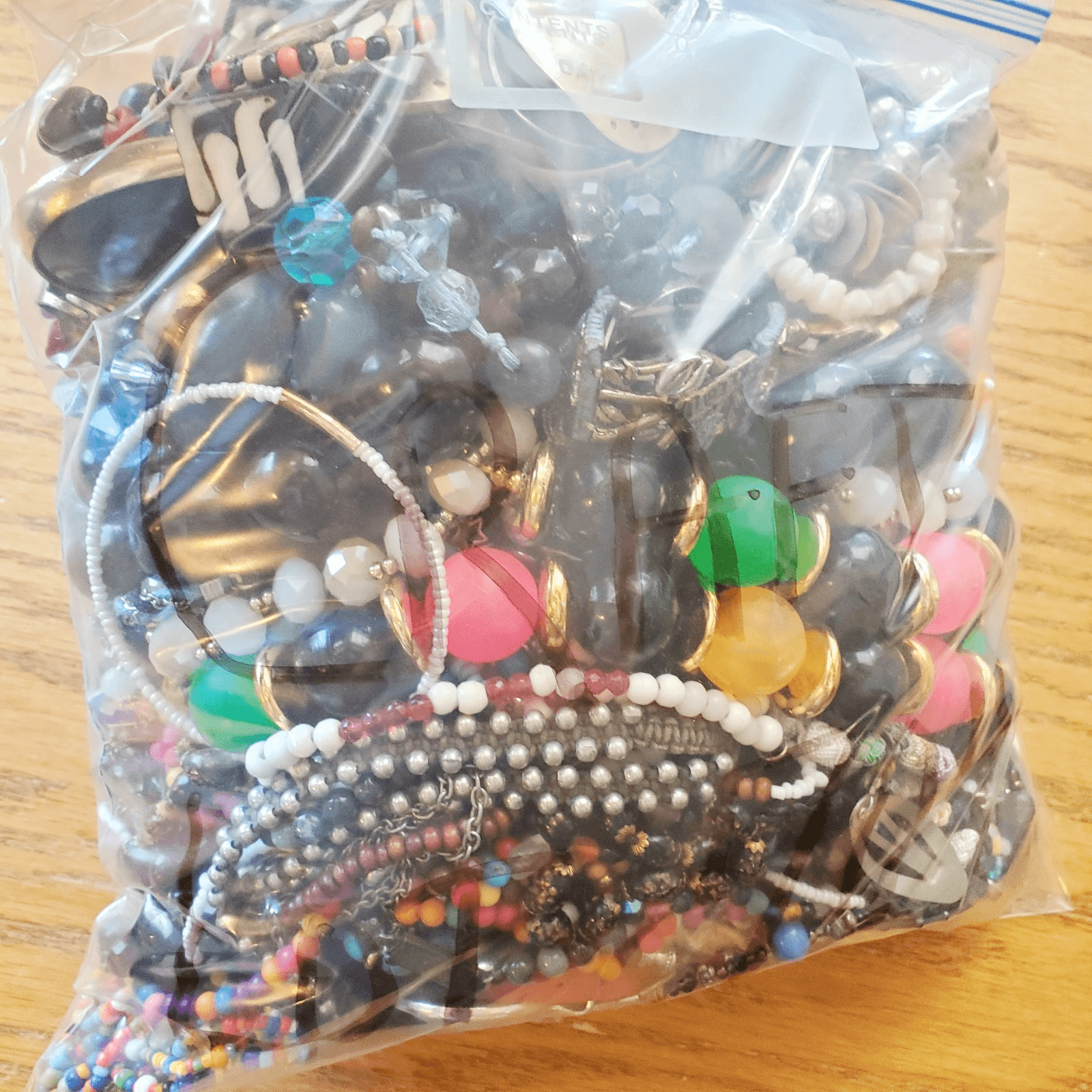 6+ LB SCRAP JUNK Jewelry Lot #704 Craft Harvest Repurpose Salvage Broken Vtg Now - Thumbnail 4