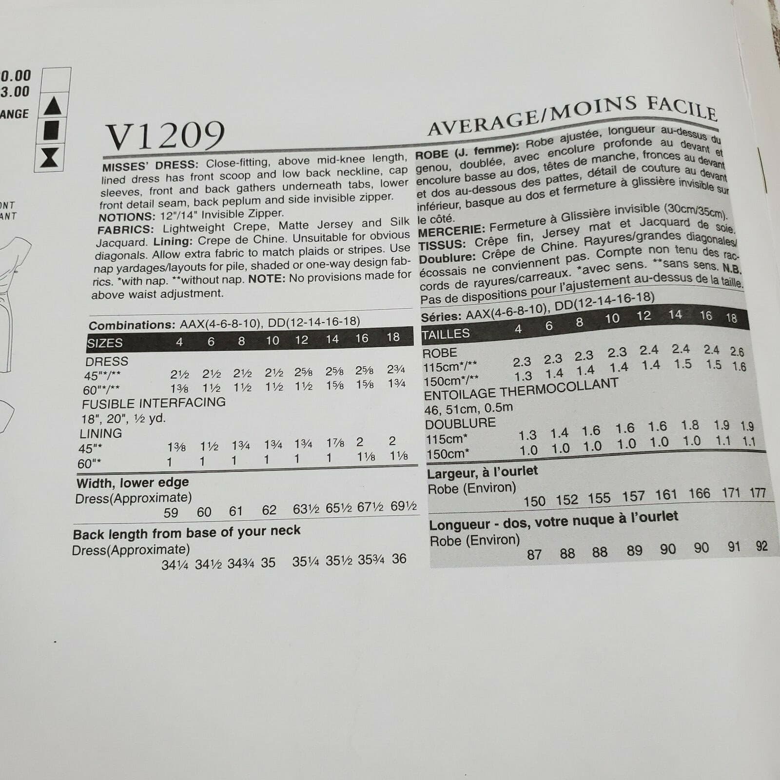 Vogue Designer Sewing Pattern V1209 Rachel Comey Misses Dress Uncut AAX 4-6-8-10 - Thumbnail 6