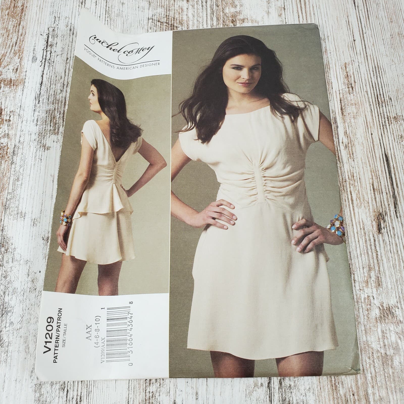 Vogue Designer Sewing Pattern V1209 Rachel Comey Misses Dress Uncut AAX 4-6-8-10