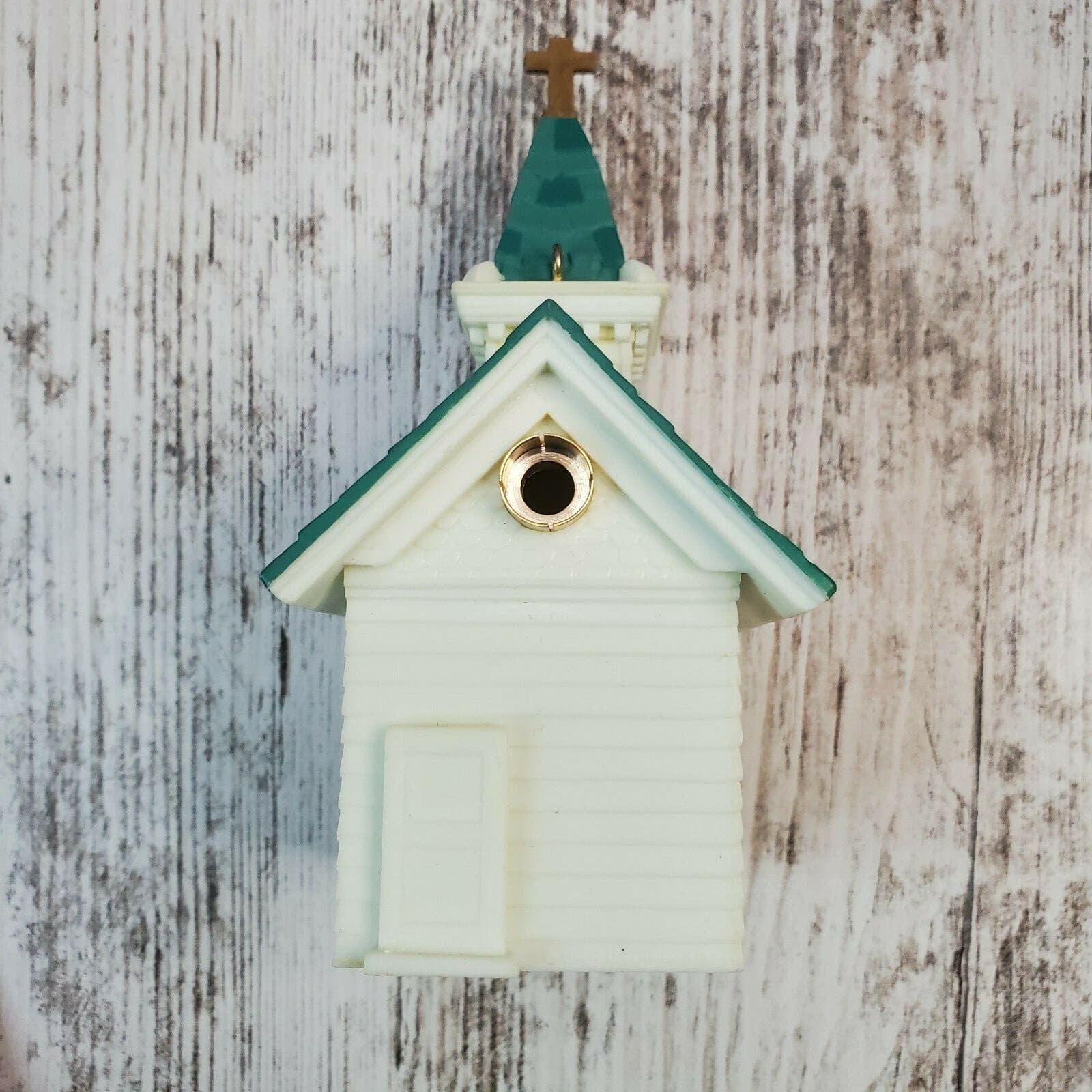 Vintage Hallmark Lighted Village Church Christmas Ornament Dated 1984 - Thumbnail 6