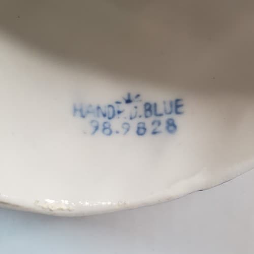 Vintage Delft Dutch Milk Maid Bell Figurine w/ Buckets copyright E.H.98.9828 - Thumbnail 5