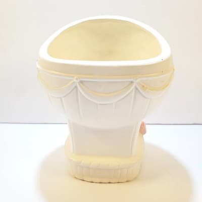 Vintage Napcoware Newborn Baby Boy Girl Hot Air Balloon Planter Shower Gift - Thumbnail 4