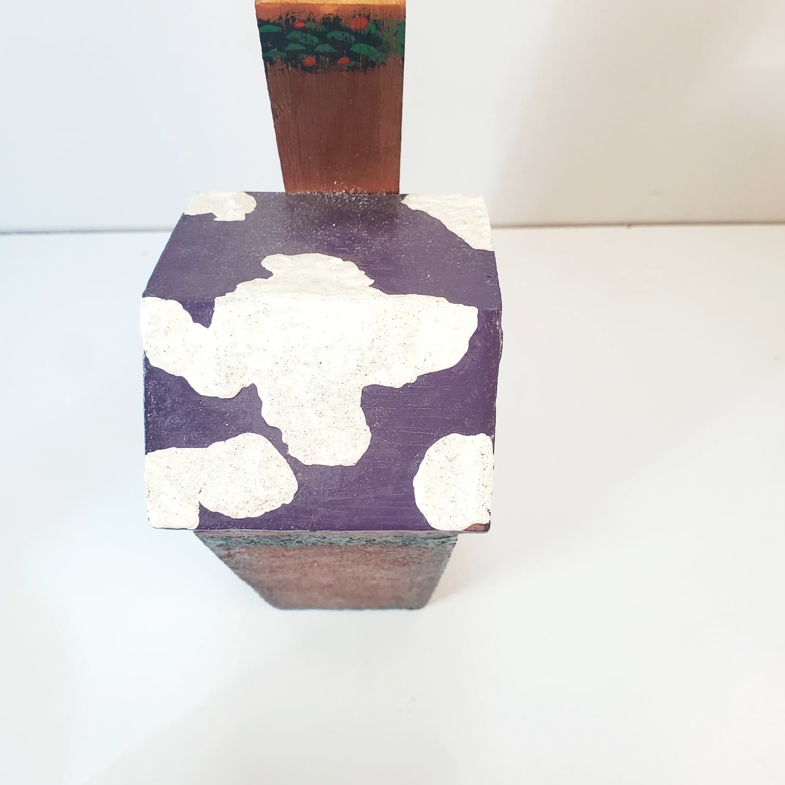 Vintage 90's NCE Hand Painted Wooden Christmas Village House Sugar Plum Shoppe - Thumbnail 8