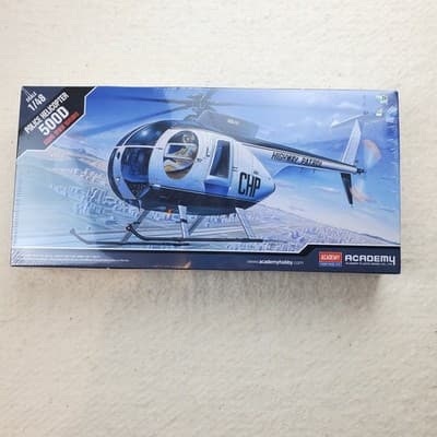 Academy 12249 Hughes 500D Police Helicopter 1/48 Scale Plastic Model Kit New - Thumbnail 2