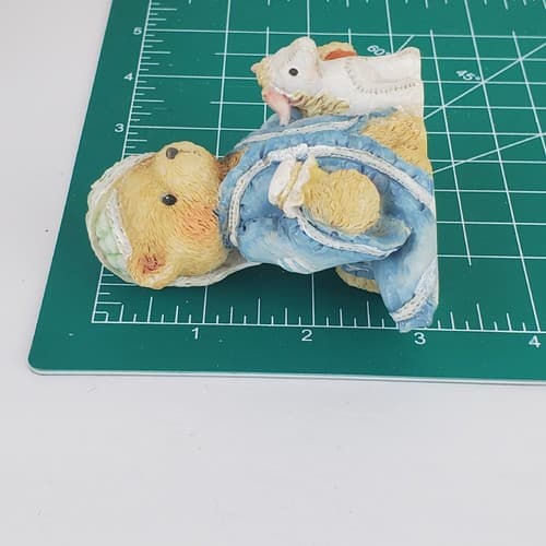 Vtg 1992 Cherished Teddies Edward My Gift Is Caring Resin Bear Figurine Nativity - Thumbnail 7
