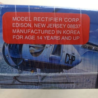 Academy 12249 Hughes 500D Police Helicopter 1/48 Scale Plastic Model Kit New - Thumbnail 6