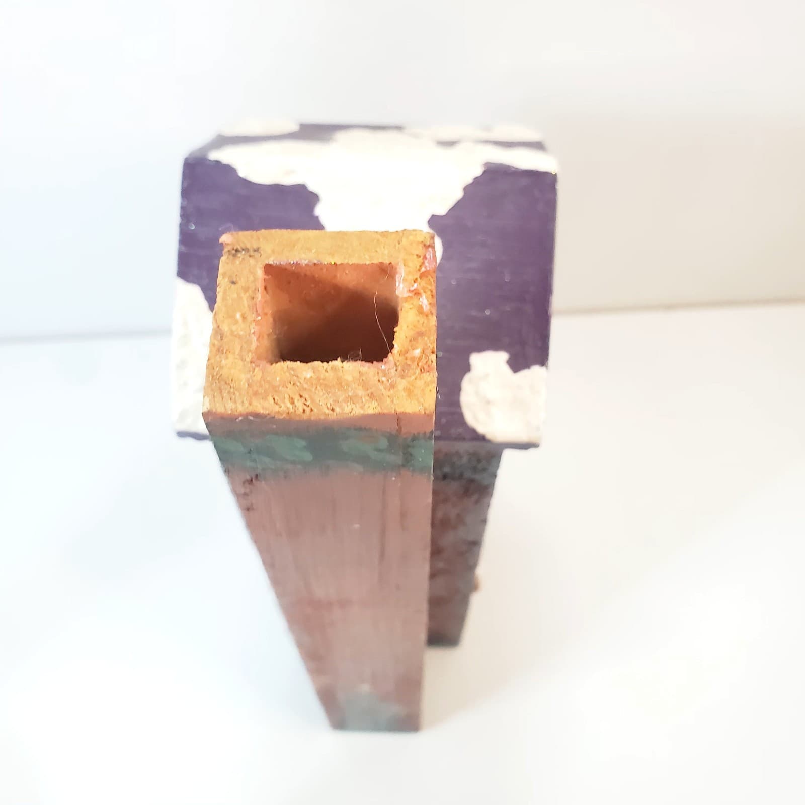 Vintage 90's NCE Hand Painted Wooden Christmas Village House Sugar Plum Shoppe - Thumbnail 4