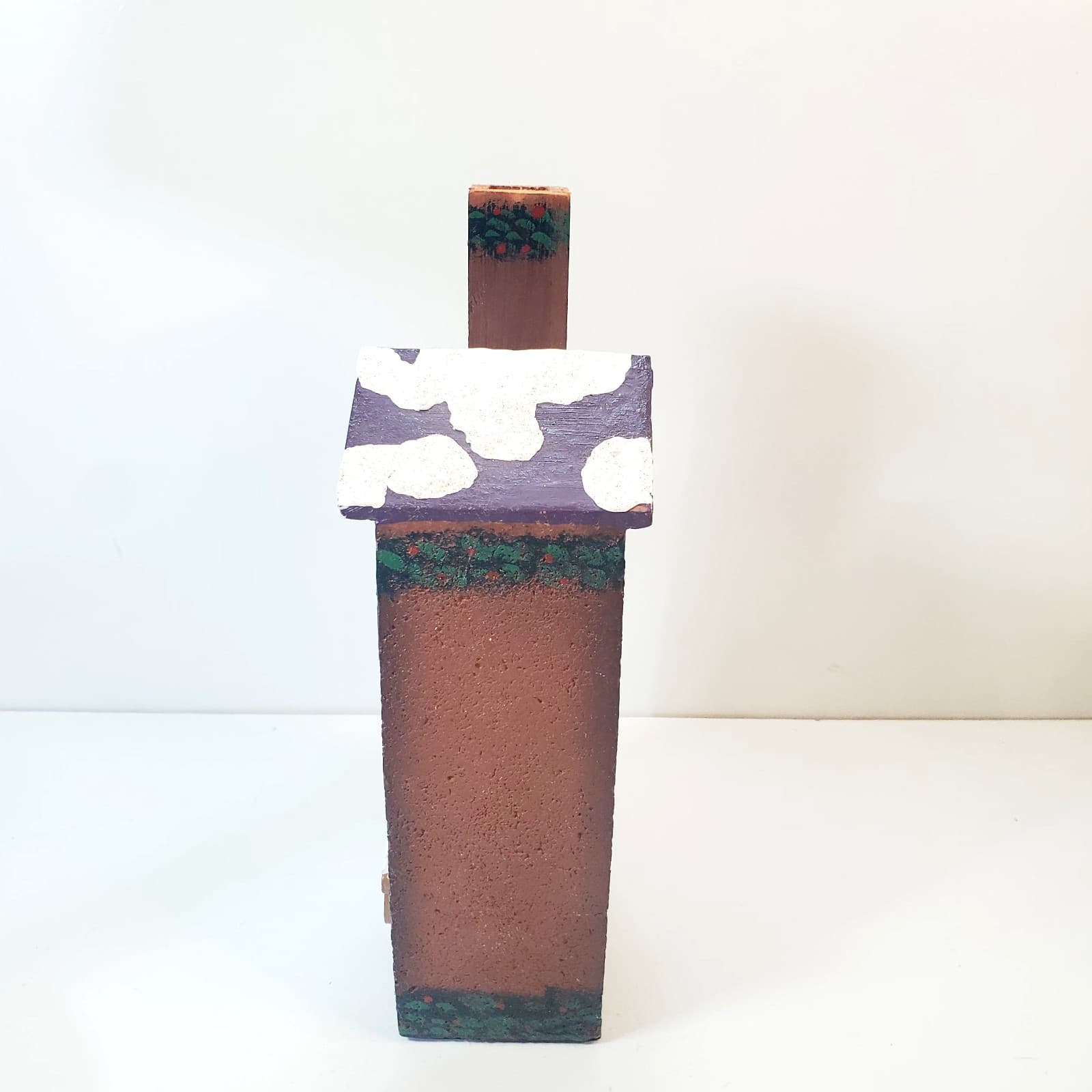 Vintage 90's NCE Hand Painted Wooden Christmas Village House Sugar Plum Shoppe - Thumbnail 7