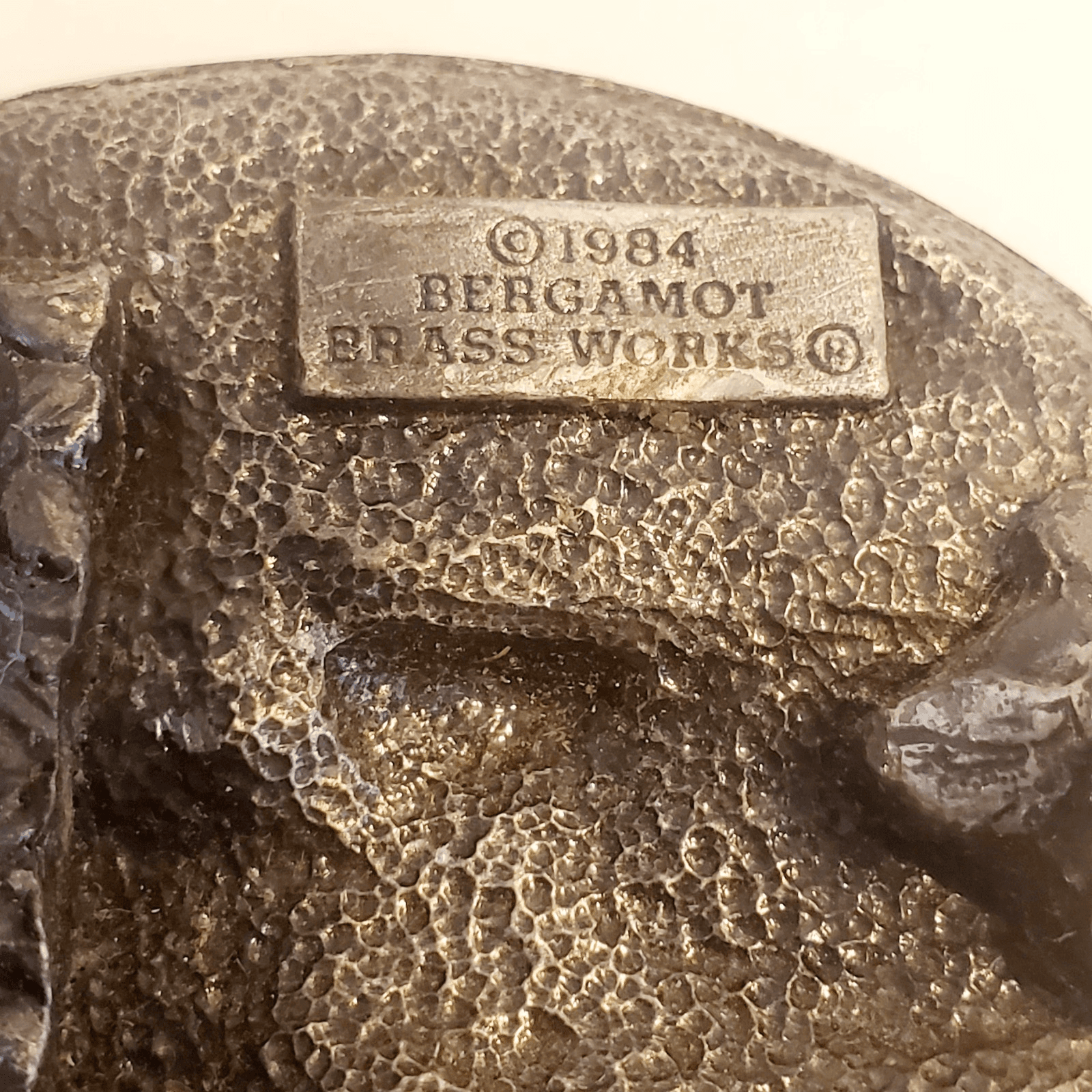 Vintage 1984 Bergamot Brass Works Car Scene Belt Buckle U L43 Made In USA - Thumbnail 4