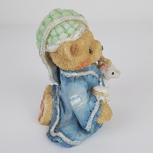 Vtg 1992 Cherished Teddies Edward My Gift Is Caring Resin Bear Figurine Nativity - Thumbnail 4