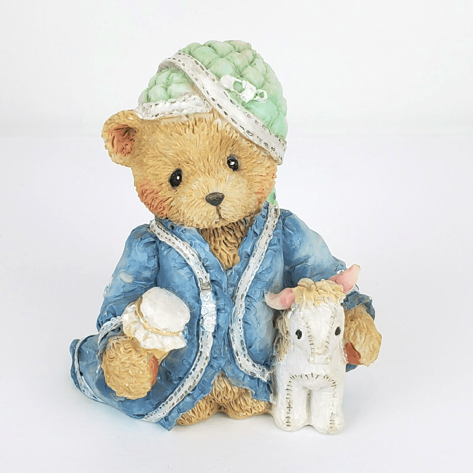 Vtg 1992 Cherished Teddies Edward My Gift Is Caring Resin Bear Figurine Nativity