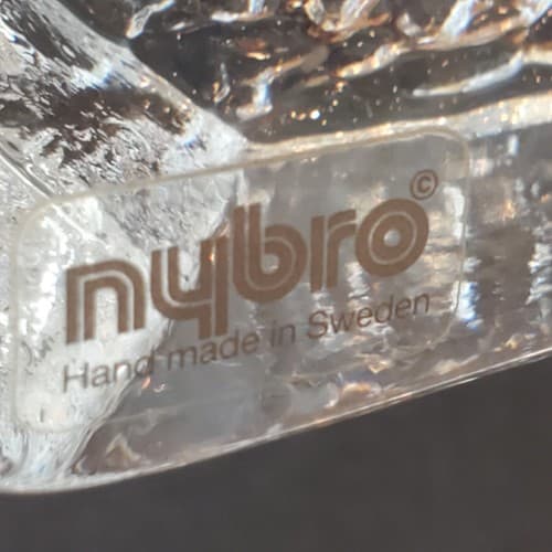Nybro Crystal Trout Fish Sculpture Paperweight Handmade in Sweden 5.75 x 6.75 - Thumbnail 9