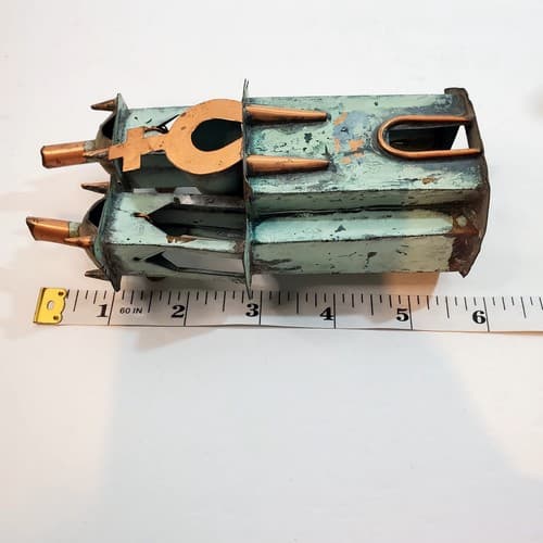 Artisan Crafted Ayacucho Peru Copper & Bronze Church Bells Spires Patina - Thumbnail 6