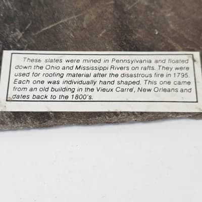 Vtg New Orleans Roofing Slate Wall Decor Dixie Beer Tabasco Shrimp Hand Painted - Thumbnail 5