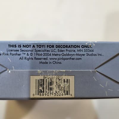 Vintage 2004 Pink Panther Miniature Christmas Tree Ornaments 5 Pack Box Set - Thumbnail 6