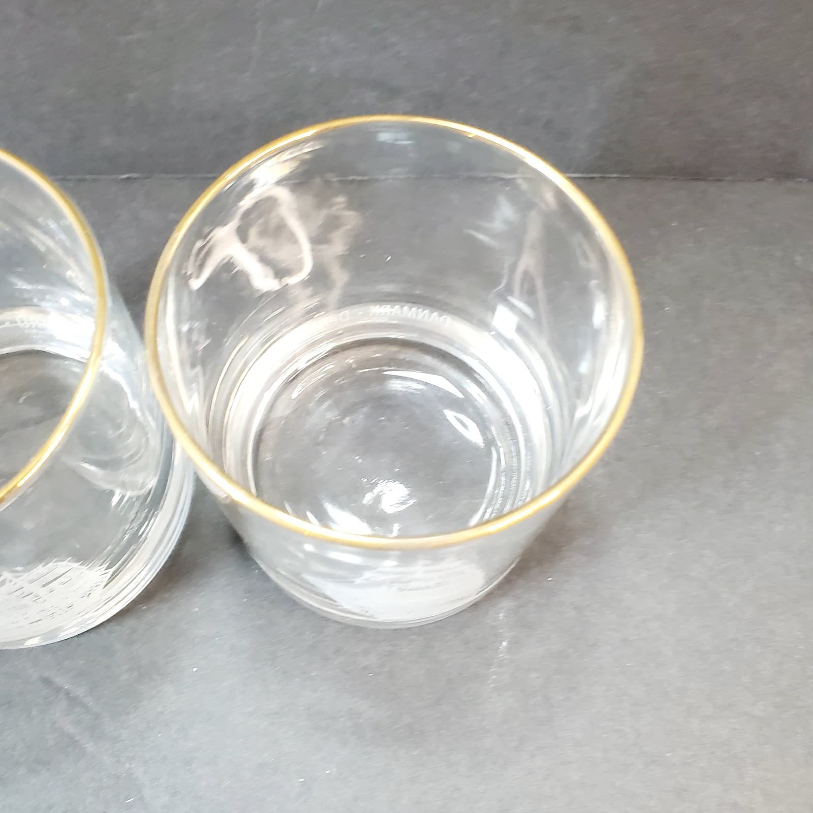 Vtg Set of 2 Houze Art Nautical Ship Clipper Whiskey Rocks Glasses 8 oz DK / JPN - Thumbnail 2