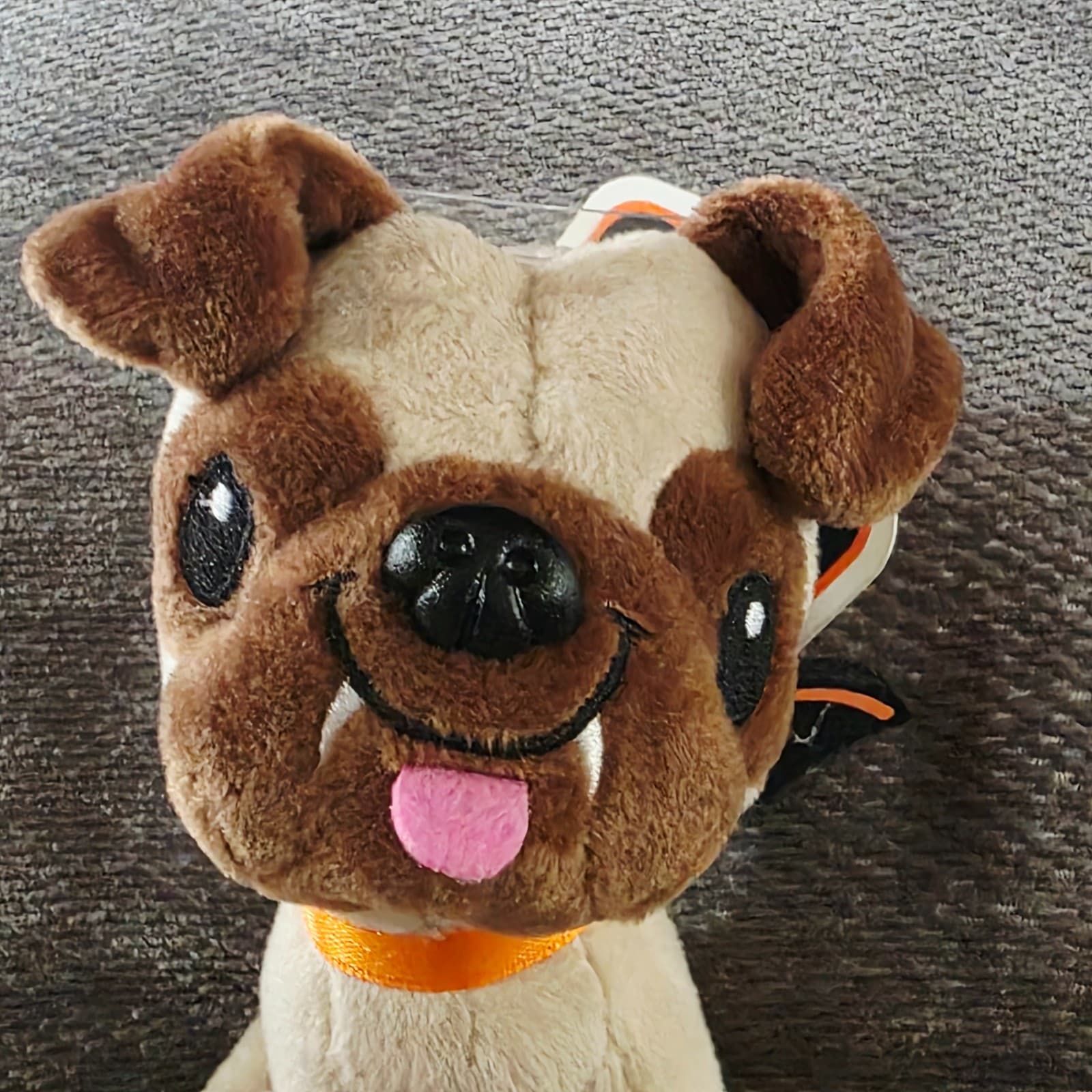 Hallmark Halloween Mini Pug Dog Bat Plush Fangs 4.5" Stuffed Animal NWT - Thumbnail 2
