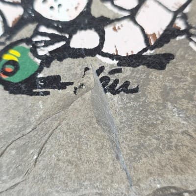 Vtg New Orleans Roofing Slate Wall Decor Dixie Beer Tabasco Shrimp Hand Painted - Thumbnail 3