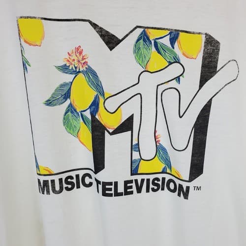 2018 Mtv Music Television Deep Cut Sleeveless Shirt Size 3X Summer Lemons - Thumbnail 2