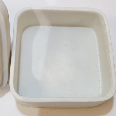 Vintage 1979 Ziggy & Friends Square Bisque Porcelain Trinket Box Tiny Treasures - Thumbnail 4