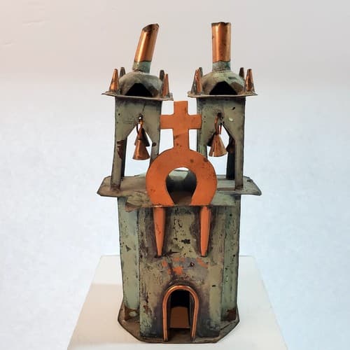 Artisan Crafted Ayacucho Peru Copper & Bronze Church Bells Spires Patina
