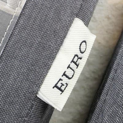 2 Ellen Degeneres European Shams Pillow Case Tulare Grey 26” X 26” New Cotton - Thumbnail 4