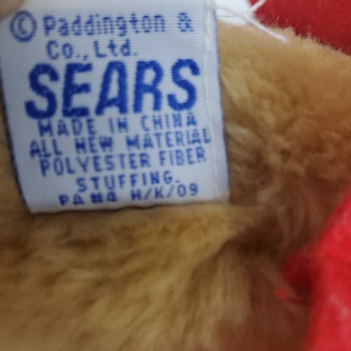 Sears Kids Gifts Craftsman Paddington Bear Plush 14" Tall Stuffed Animal - Thumbnail 8
