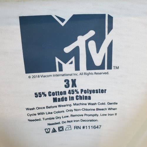 2018 Mtv Music Television Deep Cut Sleeveless Shirt Size 3X Summer Lemons - Thumbnail 3