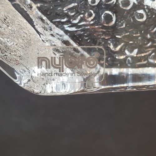 Nybro Crystal Trout Fish Sculpture Paperweight Handmade in Sweden 5.75 x 6.75 - Thumbnail 10