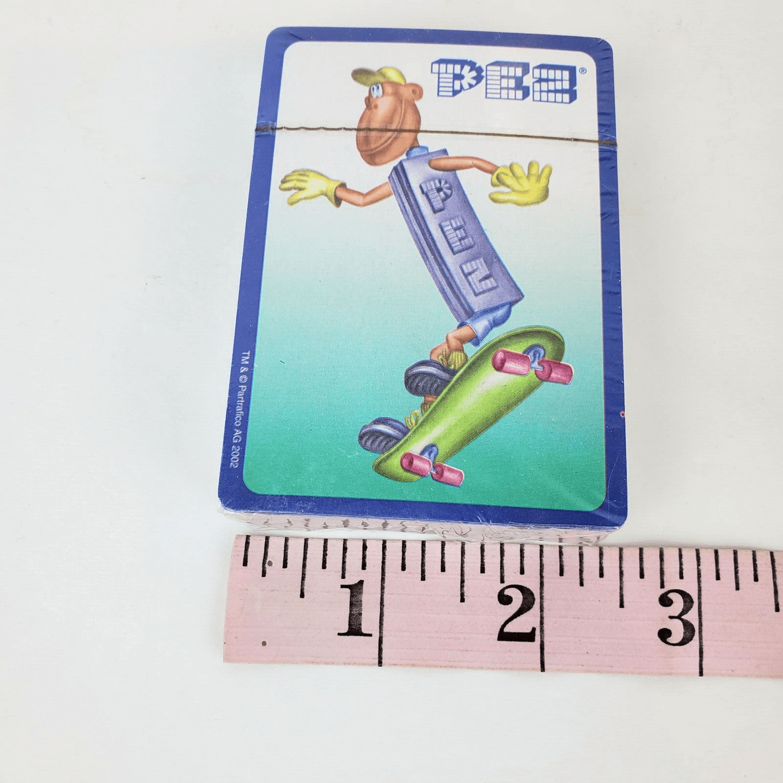 Vtg 2002 Pez Playing Cards Ape Monkey Skateboarding Plastic Coated Poker Size - Thumbnail 9