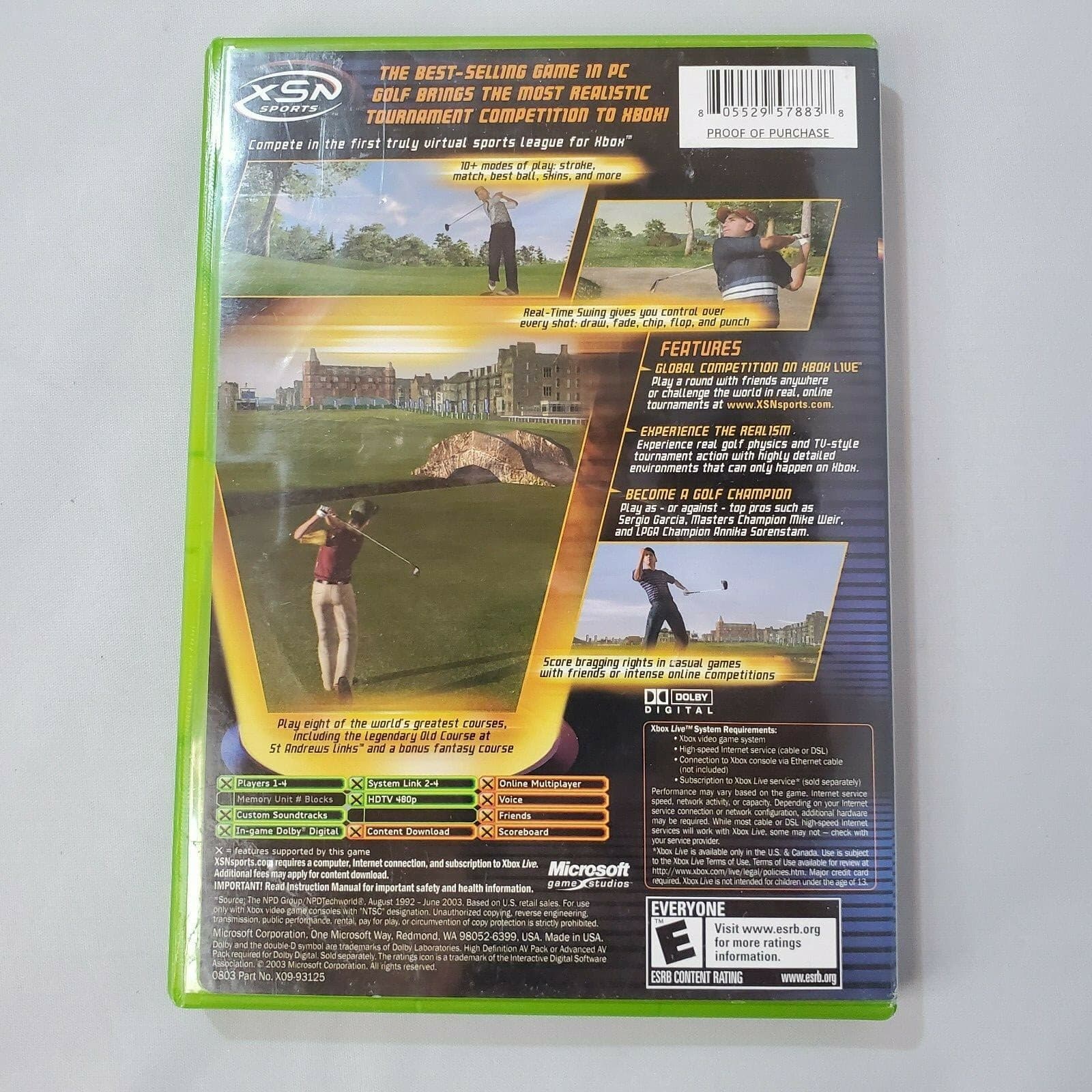 Xbox Links 2004 Golf Video Game Complete with Manual XSN Sports - Thumbnail 2