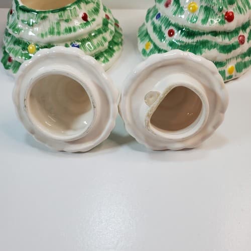 Vintage Christmas Tree Shaped Creamer and Sugar Bowl by Sigma Tastesetter 1983 - Thumbnail 7