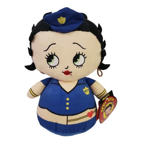 Kelly Toy Betty Boop Plush Doll Police Officer "Boop Oop A Doop" Rolly Polly 11"