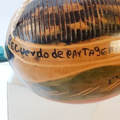 1992 Recuerdo de Cartagena Colombia Gourd Folk Art Fish Maraca DOES NOT RATTLE - Thumbnail 5